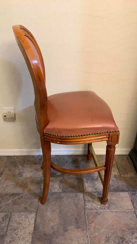 Photo 1 of NAIL HEAD TRIM BAR/COUNTER CHAIR