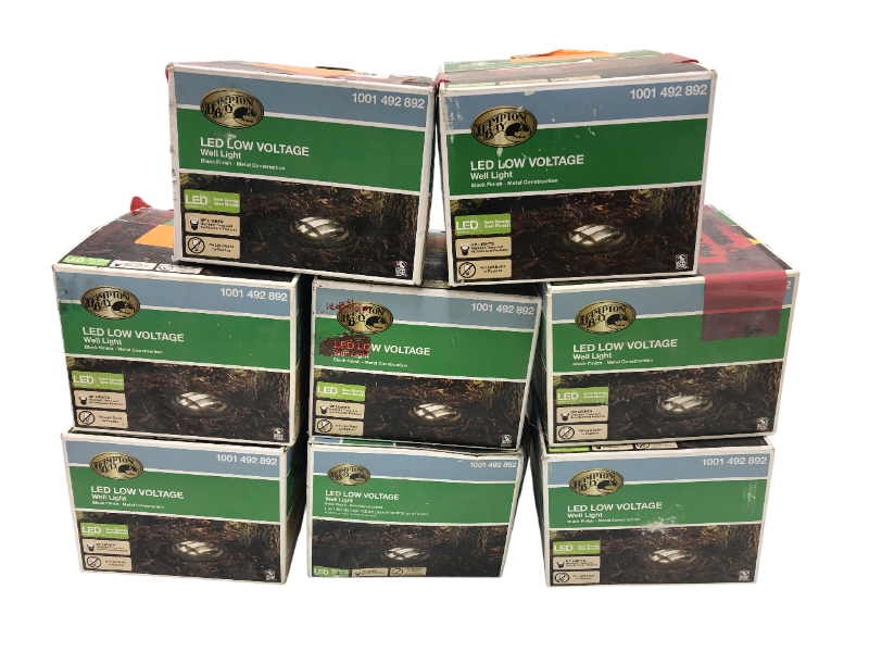 Photo 1 of 8-HAMPTON BAY LED LOW VOLTAGE WELL LIGHTS 1001 492 892