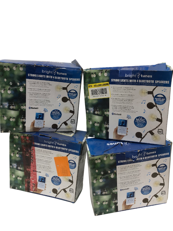 Photo 1 of 4-BRIGHT TUNES STRING LIGHTS WITH 4 BLUETOOTH SPEAKERS