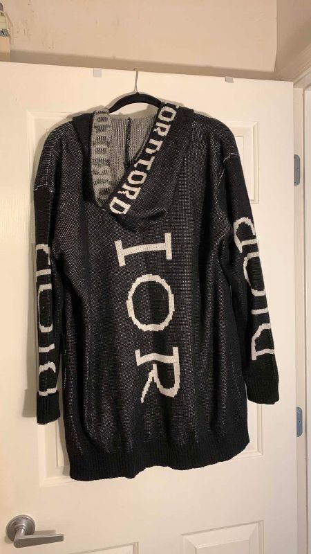 Photo 1 of FAUX CHRISTIAN DIOR KNIT HOODED SWEATER SIZE L