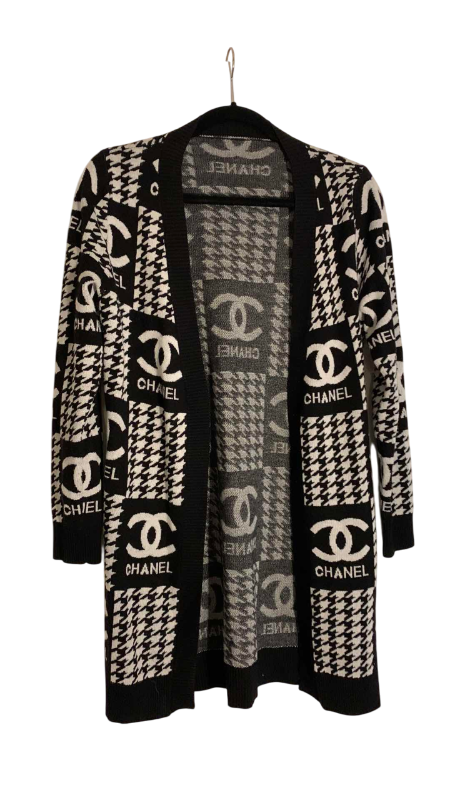 Photo 1 of FAUX CHANEL KNIT SWEATER SIZE L