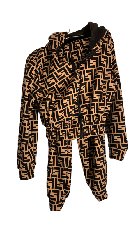 Photo 1 of FAUX FENDI HOODED WORK OUT SUIT SIZE M