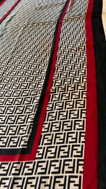 Photo 1 of FAUX FENDI SCARF 34” X 69”