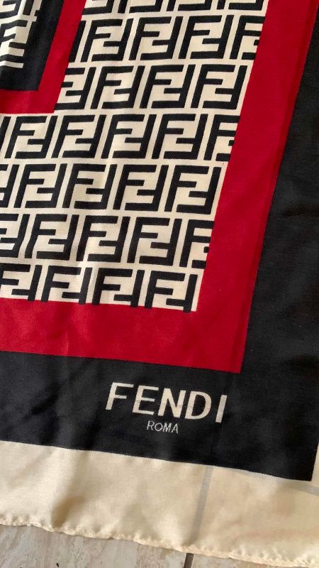 Photo 1 of FAUX FENDI SCARF 34” X 69”