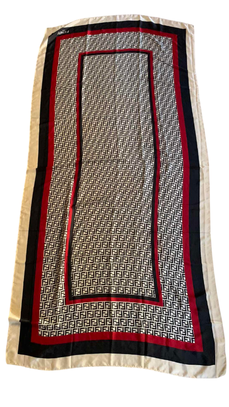 Photo 1 of FAUX FENDI SCARF 34” X 69”