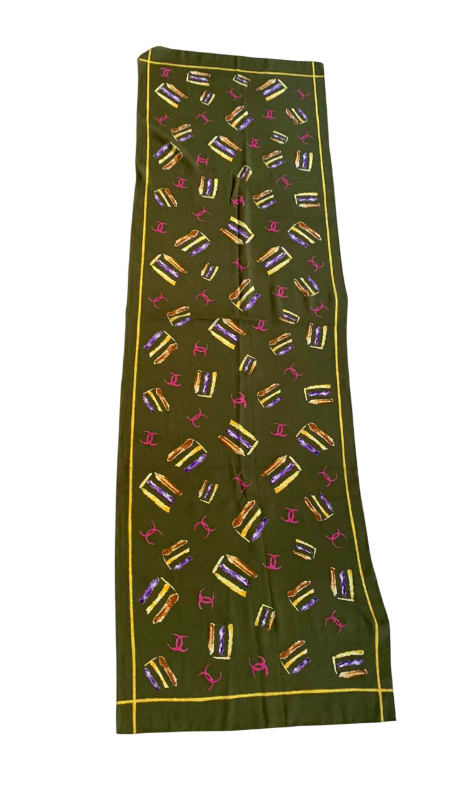 Photo 1 of FAUX CHANEL SCARF 60” X 19”