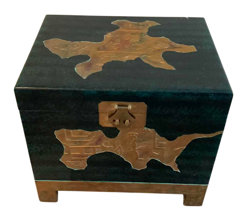 Photo 1 of ASIAN INSPIRED STORAGE BOX 18” X 14” H 16”