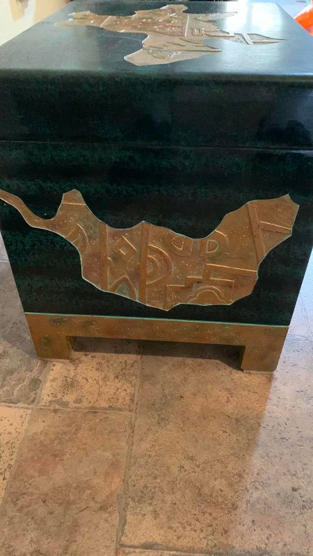 Photo 1 of ASIAN INSPIRED STORAGE BOX 18” X 14” H 16”