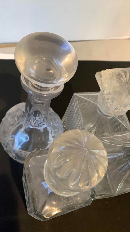 Photo 1 of 4-CRYSTAL LIQUOR DECANTERS