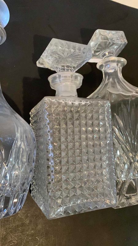 Photo 1 of 4-CRYSTAL LIQUOR DECANTERS