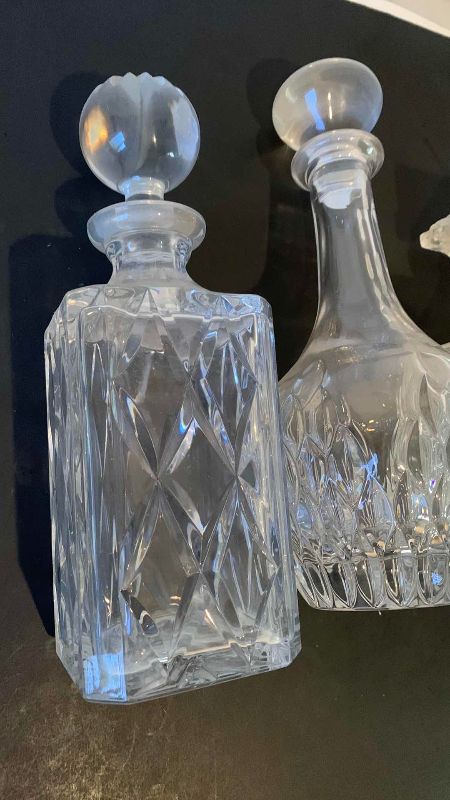 Photo 1 of 4-CRYSTAL LIQUOR DECANTERS