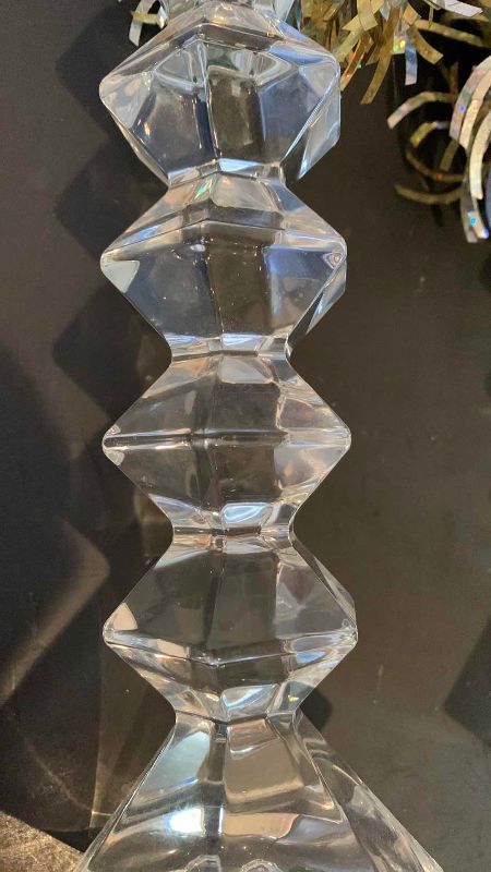 Photo 1 of 2-SHANNON CRYSTAL CANDLE STICKS MADE IN IRELAND