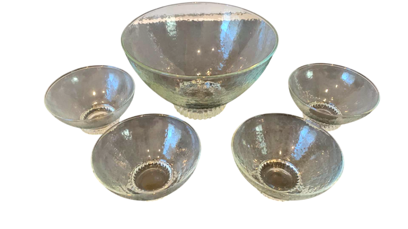 Photo 1 of 5-LA PORCELANA BIANCA GLASS SERVICE SET
