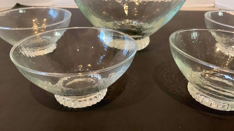Photo 1 of 5-LA PORCELANA BIANCA GLASS SERVICE SET