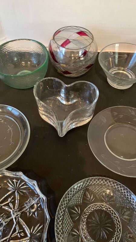 Photo 1 of ASSORTED GLASSWARE