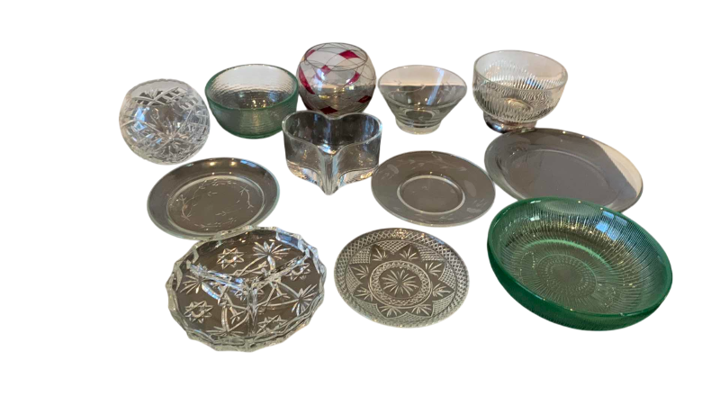 Photo 1 of ASSORTED GLASSWARE