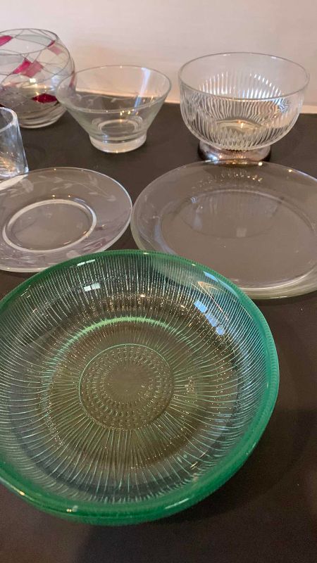 Photo 1 of ASSORTED GLASSWARE
