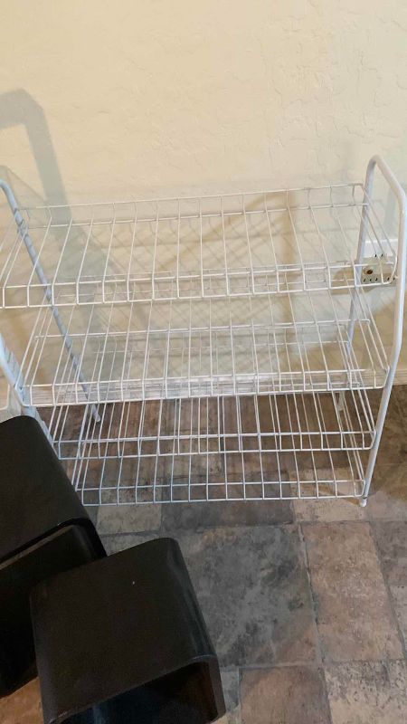 Photo 1 of SHOE RACK AND SHELVES