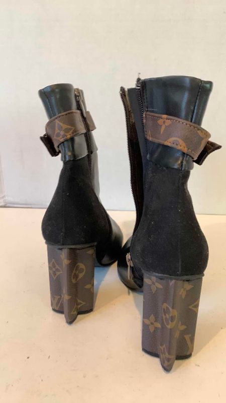 Photo 1 of FAUX LOUIS VUITTON ANKLE BOOTS SIZE 38