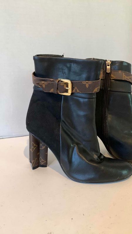 Photo 1 of FAUX LOUIS VUITTON ANKLE BOOTS SIZE 38
