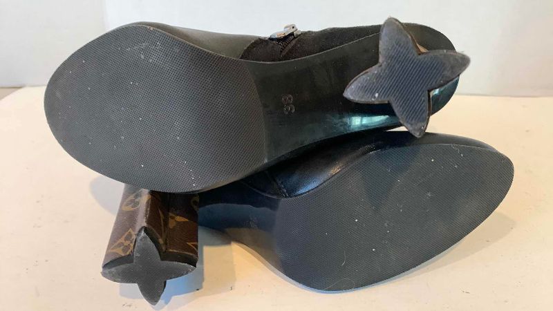 Photo 1 of FAUX LOUIS VUITTON ANKLE BOOTS SIZE 38