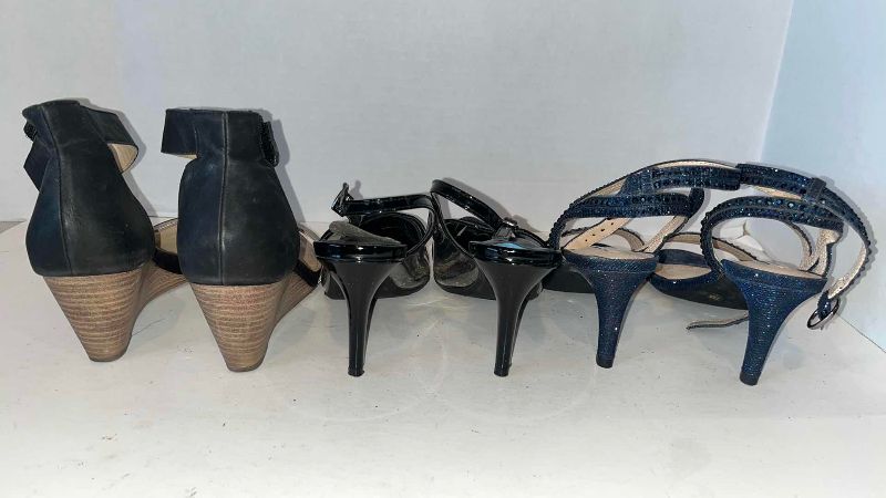 Photo 1 of 3-EVENING HEELS SIZE 7
