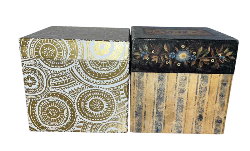Photo 1 of STORAGE BOXES WITH CRAFTS ITEMS