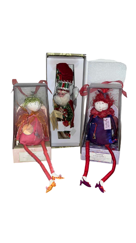 Photo 1 of HALLMARK WISH SISTERS DOLLS AND MARK ROBERTS CHRISTMAS ORNAMENT