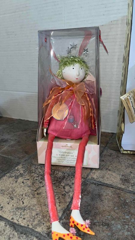 Photo 1 of HALLMARK WISH SISTERS DOLLS AND MARK ROBERTS CHRISTMAS ORNAMENT