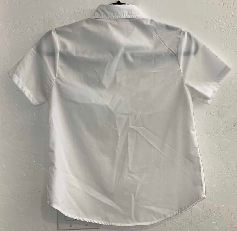 Photo 1 of FAUX PRADA POPLIN SHORT SLEVE BLOUSE SIZE M