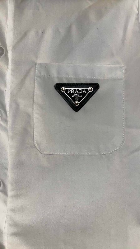 Photo 1 of FAUX PRADA POPLIN SHORT SLEVE BLOUSE SIZE M