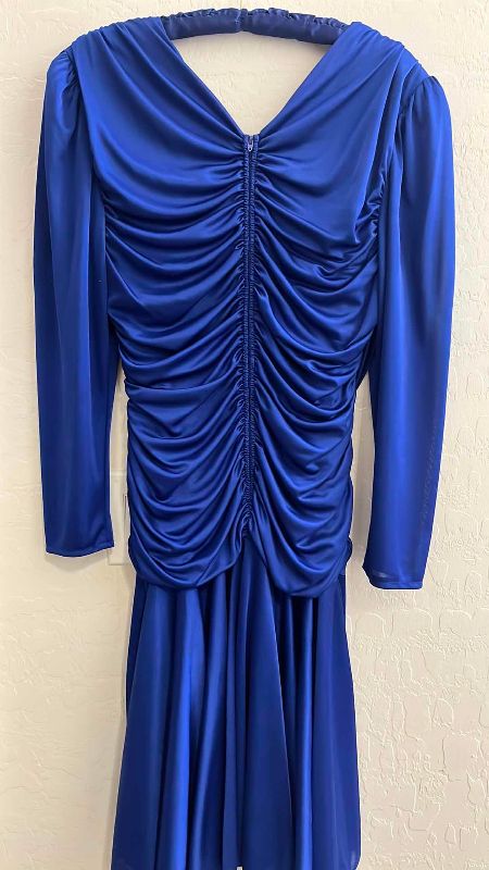 Photo 1 of FILIGREE EVEING OUT BLUE BEADED DRESS SIZE 10