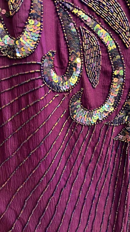 Photo 1 of MASION MAGIQUE EMBROIDERED AND BEADED PARTY DRESS  SIZE SMALL