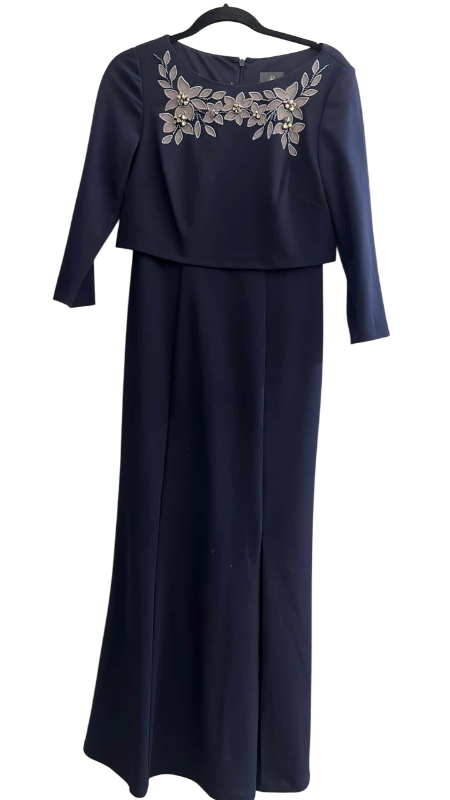 Photo 1 of ADRIANNA PAPELL BEADED EVENING DRESS SIZE 4