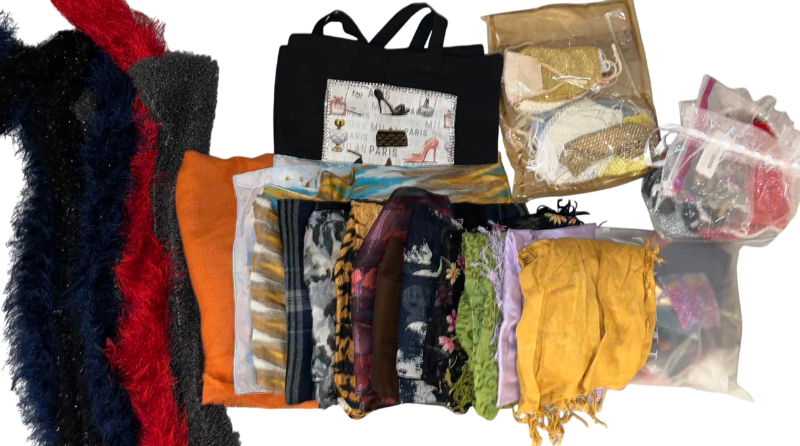 Photo 1 of BOX OF SCARFS