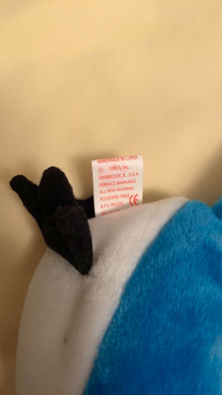 Photo 1 of RETIRED TY BEANIE BABY “ROCKET” BLUEBIRD AND CARDINAL ARTWORK 16” X 12”