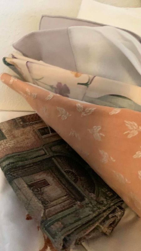 Photo 1 of LINENS AND VINTAGE SUITCASE RACK