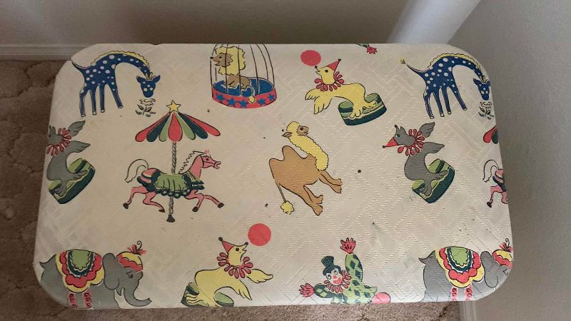 Photo 1 of VINTAGE PEARL WICK TOY CHEST 24” X 14” H 15”