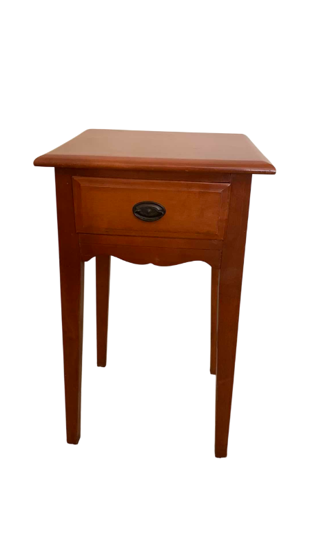 Photo 1 of WOODEN ONE DOVETAIL DRAWER TABLE 16” X 14” H 28”