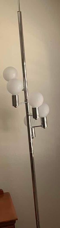 Photo 1 of VINTAGE CHROME WATERFALL CASCADE FOUR LIGHT TENSION LAMP