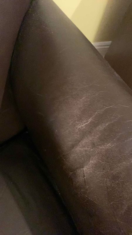 Photo 1 of THOMASVILLE NAIL HEAD TRIM LEATHER CLUB CHAIR 35” X 34” H 36”