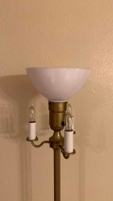 Photo 1 of VINTAGE TORCHIERE LAMP 62”