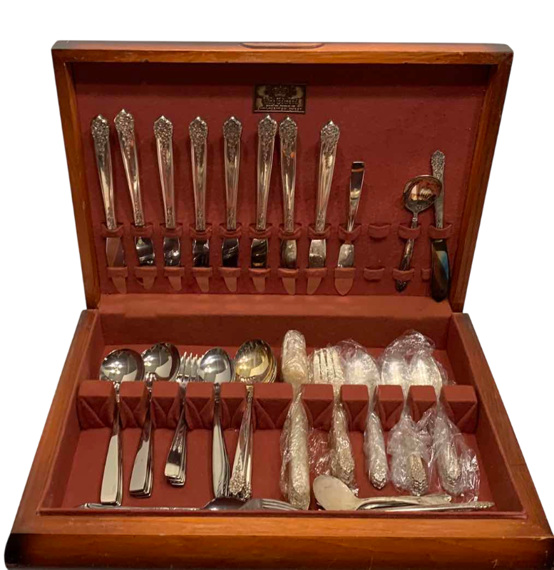 Photo 1 of 2-STAINLESS STEEL DINNER SETS WITH CASE KING EDWARD