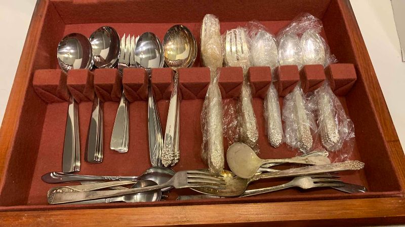 Photo 1 of 2-STAINLESS STEEL DINNER SETS WITH CASE KING EDWARD