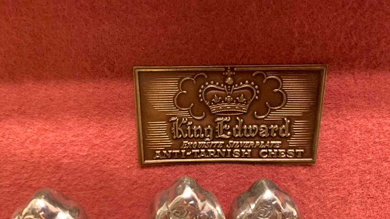 Photo 1 of 2-STAINLESS STEEL DINNER SETS WITH CASE KING EDWARD