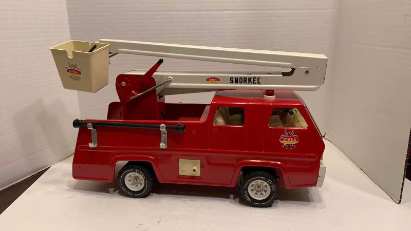 Photo 1 of VINTAGE 1970’S TONKA SNORKEL FIRE TRUCK WITH BUCKET