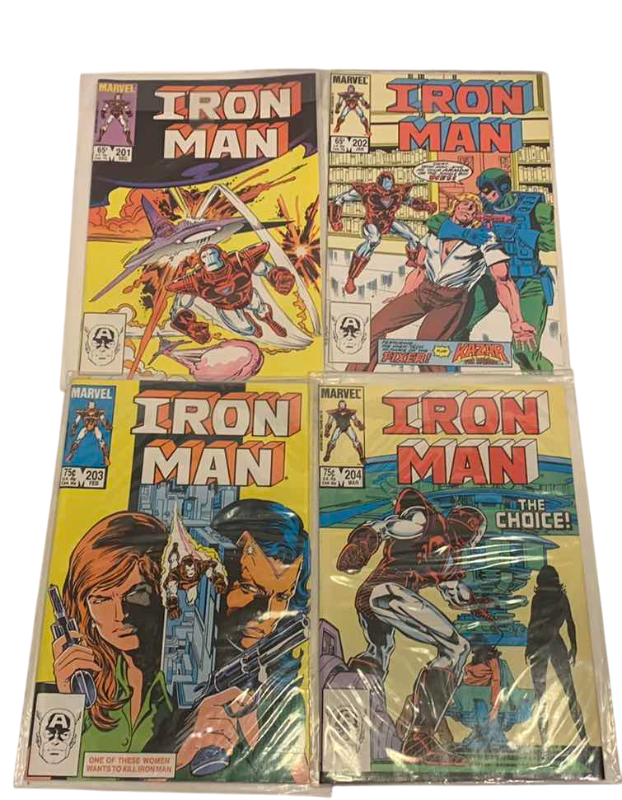 Photo 1 of MARVEL COMICS IRON MAN # 201,202,203,204