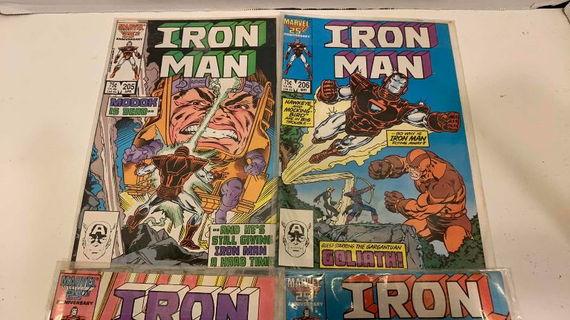 Photo 1 of MARVEL COMICS IRON MAN # 205,206,207,208