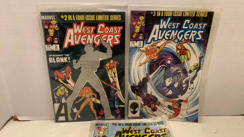Photo 1 of MARVEL COMICS WEST COAST AVENGERS 1984 # 2,3,4