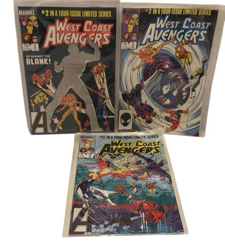 Photo 1 of MARVEL COMICS WEST COAST AVENGERS 1984 # 2,3,4